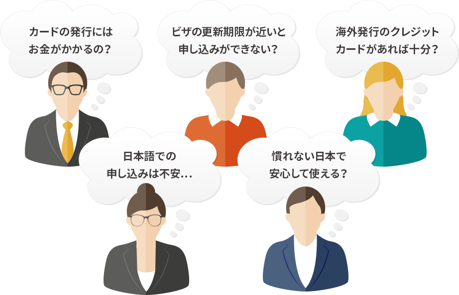 クレジットカードの申込みでこんな不安や疑問はありませんか？